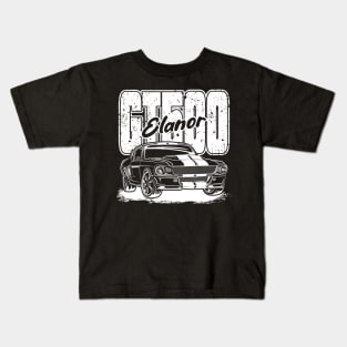 Mustang GT500 Elanor (White Print) Kids T-Shirt